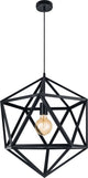 Eglo embleton hanglamp - e27 - ø 46 cm - staal - zwart