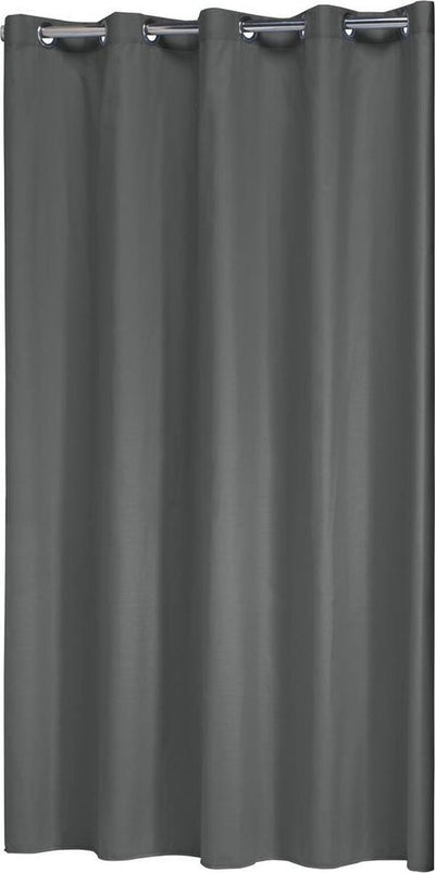 Sealskin coloris douchegordijn 180x200 cm - polyester katoen - grijs