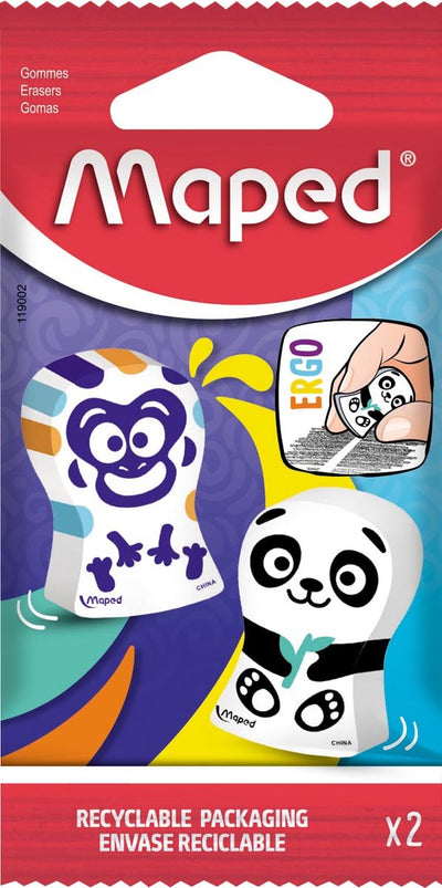 Maped office maped gum ergo fun | blister met 2 stuks