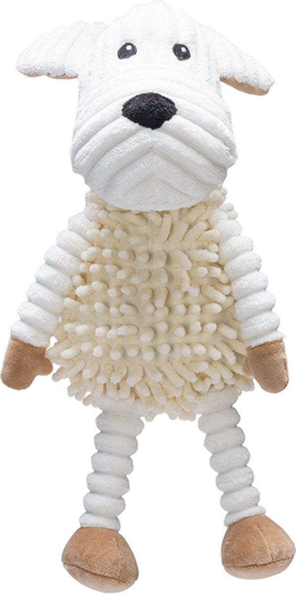 Beeztees peluche ecologico per cani topo onne - giocattolo per cani - pile - senza cigolio - 36x30 cm