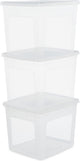 Scatola portaoggetti Iris Clearbox - 30 l - plastica - trasparente - set di 3
