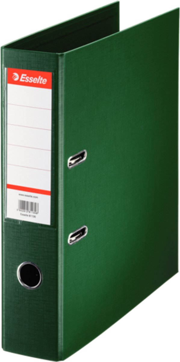 Carpeta estándar Esselte verde - a4 - 75 mm - sin protectores de bordes