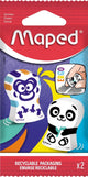 Borrador maped office ergo fun | ampolla con 2 piezas