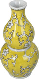 Hd collection vaas porselein geel 10x10x20,5cm