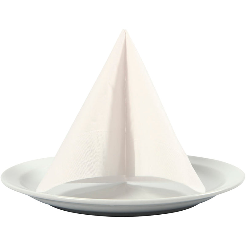 Servilletas Creativ Company, medidas 33x33 cm, blancas, 20 piezas 1 caja