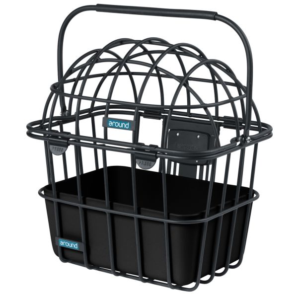 Alrededor de animales Mand Luna Front Alu Matt Black removible
