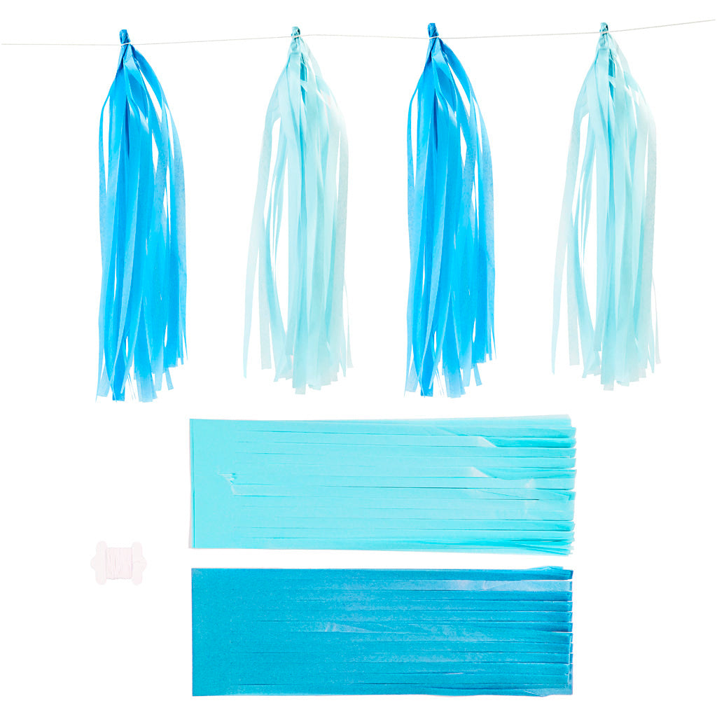 Nappe azienda Creativ, misura 12x35 cm, 14 g, blu, azzurro, 12 pezzi 1 scatola