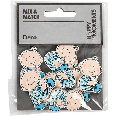 Creativ company baby, medidas 24x35 mm, grosor 1,7 mm, azul claro, 10 piezas 1 caja