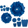 Fiori di carta Creative Company, d 15+25 cm, 230 gr, blu, 2 pezzi 1 scatola