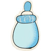 Biberon Creative Company, misura 22x37 mm, spessore 1,7 mm, glitter, azzurro, 10 pezzi 1 scatola