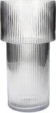 Hd collection vaas stripe glas 14.5x14.5x29cm
