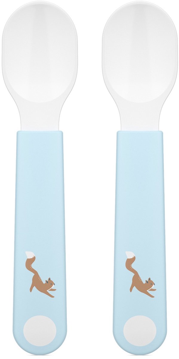 Mepal mio cucchiaio da pratica Little Dutch - set da 2 - buona presa - stoviglie per bambini - amici della foresta