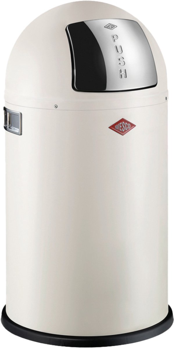 Papelera Wesco Pushboy Junior | 22 litros | metal - arena mate | cubo de basura - hecho en alemania