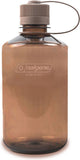 Nalgene - botella de boca estrecha - botella para beber - botella de agua - a prueba de fugas - 500ml - libre de bpa - sustentable - moca
