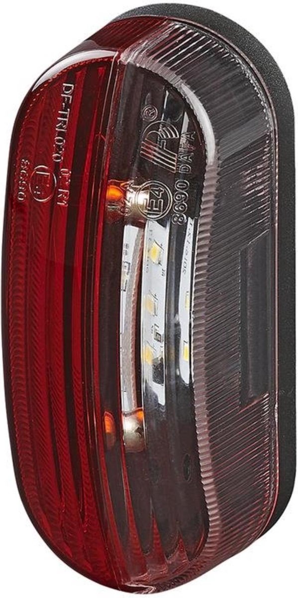 Luz de posición Proplus - LED - rojo blanco - derecha - 98 x 42 mm - 12v
