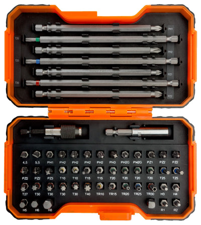 Bahco 59 s54bc-ip bitset | 54-delig | voor gleuf-, phillips-, pozidriv-, zeskant-, torx®-tamperschroeven - 59 s54bc-ip