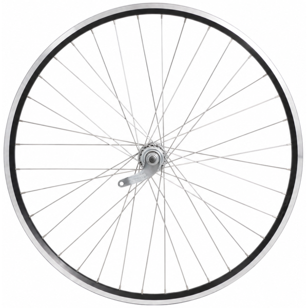 Ruota posteriore 28 1 4 pollici - mozzo freno preferito - cerchio zac2000 (nero argento)