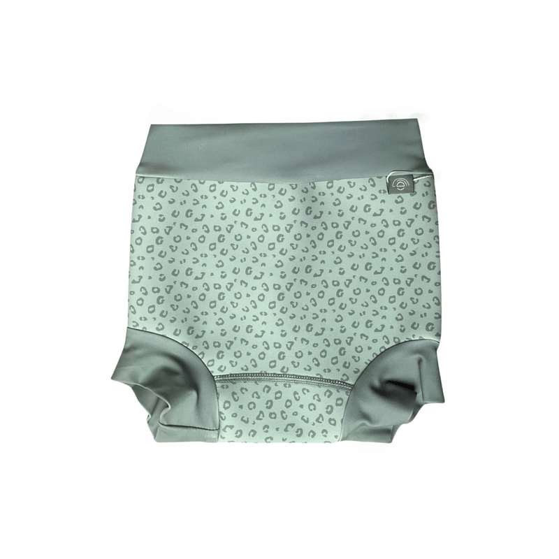 Leopard | groen neopreen zwemluier
