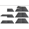 Piastrella del pavimento in PVC 50x50x1 ogni nero