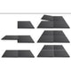 PVC Piso de piso 50x50x1 cada negro