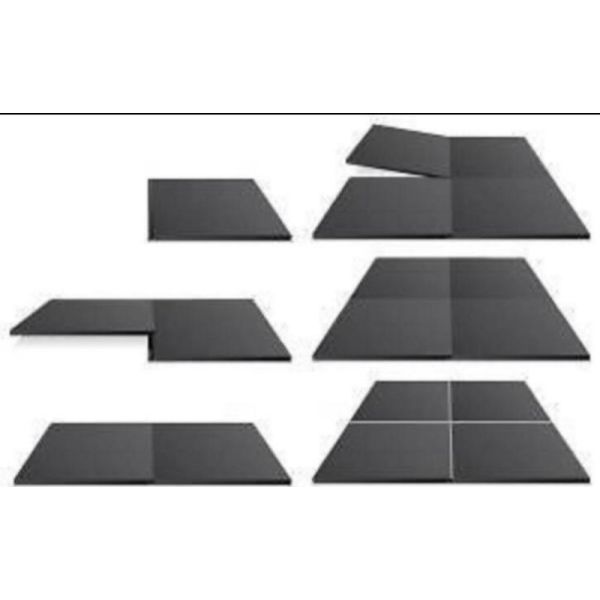 Piastrella del pavimento in PVC 50x50x1 ogni nero