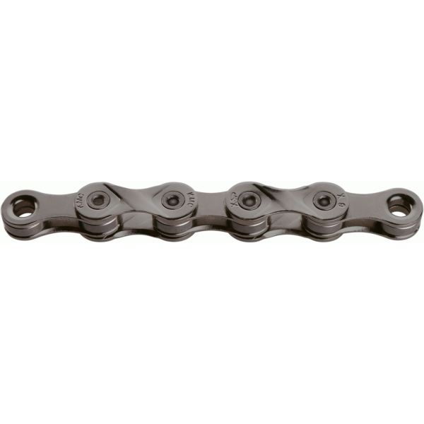 Cadena de bicicleta KMC X9 Grey, 114 eslabones, 9 velocidades, gris