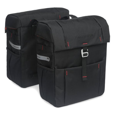 Vigo Double - Sporty Double Bicycle Borse, nero