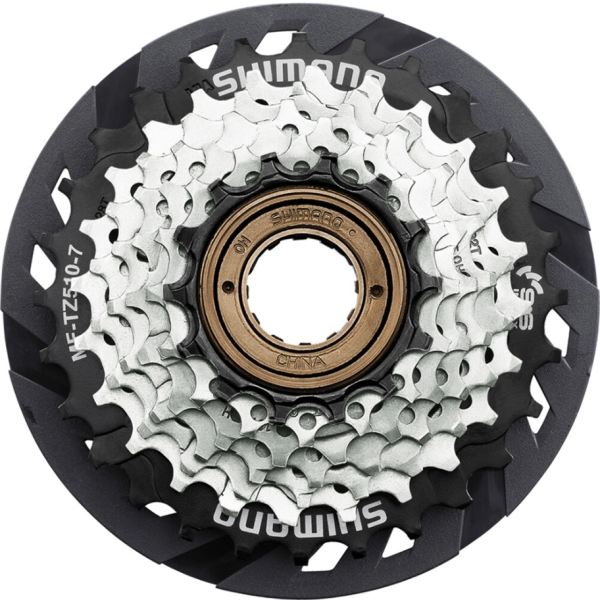 Rueda libre Shimano 7 velocidades mf-tz510 14-28t - con disco de protección de radios