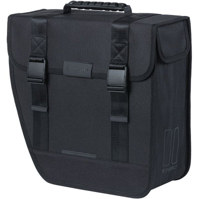 Tour de albahaca izquierda - bolsa de bicicleta individual, negro, 14l