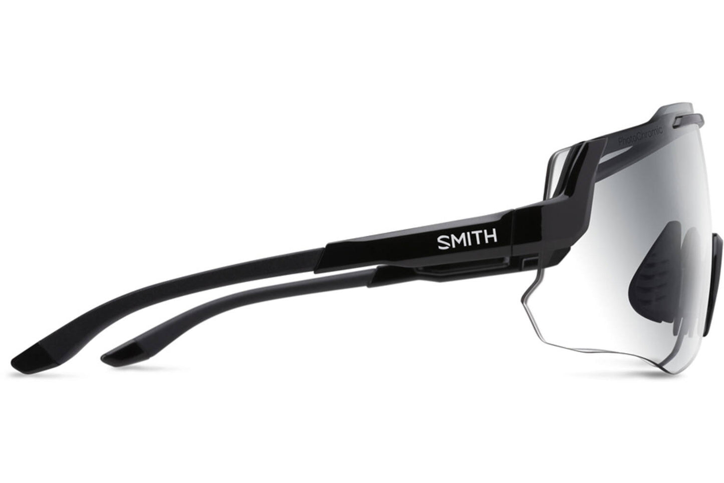 Occhiali Smith Momentum nero fotocromatico da trasparente a grigio