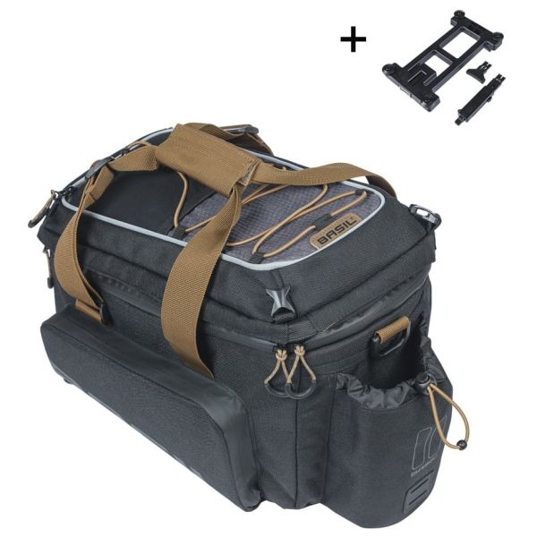 Basil Luggage Threat Bag Miles XL Mik 9-36L Black Lime