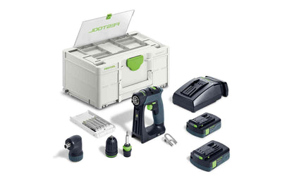 Festool accu-schroefboormachine | cxs 18 c 3,0-set (2x 3.0ah accu + lader) - 576884