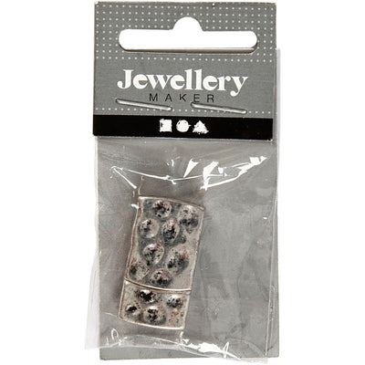 Chiusura magnetica Creativ Company, misura 7x29 mm, misura buco 3x10 mm, argento antico, 1 pezzo