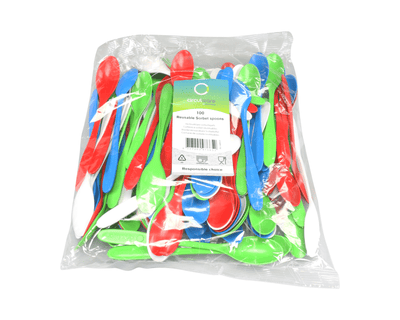 Cucchiaio per sorbetto riutilizzabile Circulware assortito 175mm (100 pezzi)