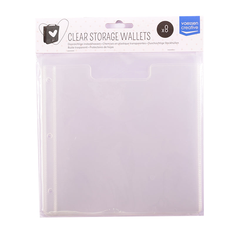 Vaessen creative • fundas insertables transparentes 8 uds.