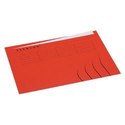 Cartelle interne djois a6002-442 cartone 225 g m2 a4 rosso stampato su entrambi i lati