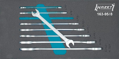 Conjunto de llave de doble mandato de Hazet 163-95 8 8 piezas.