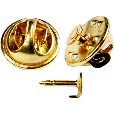 Botón de empresa Creativ, d 11,5 mm, chapado en oro, 25 piezas 1 caja