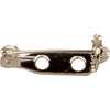 Creativ company brooch pin, L: 15 mm, silver plated, 100 pieces 1 box