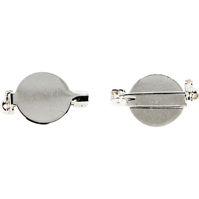 Creativ company brochespeld verzilverd 20mm, 5st.