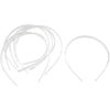 Creativ company plastic haarbanden wit 8 mm 20 stuks