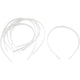 Creativ company plastic haarbanden wit 8 mm 20 stuks