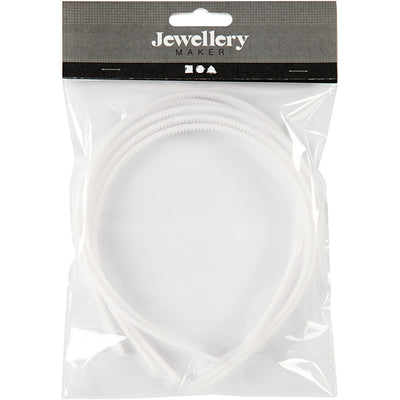 Bandas de cabello de Creativ Company White, 5st.
