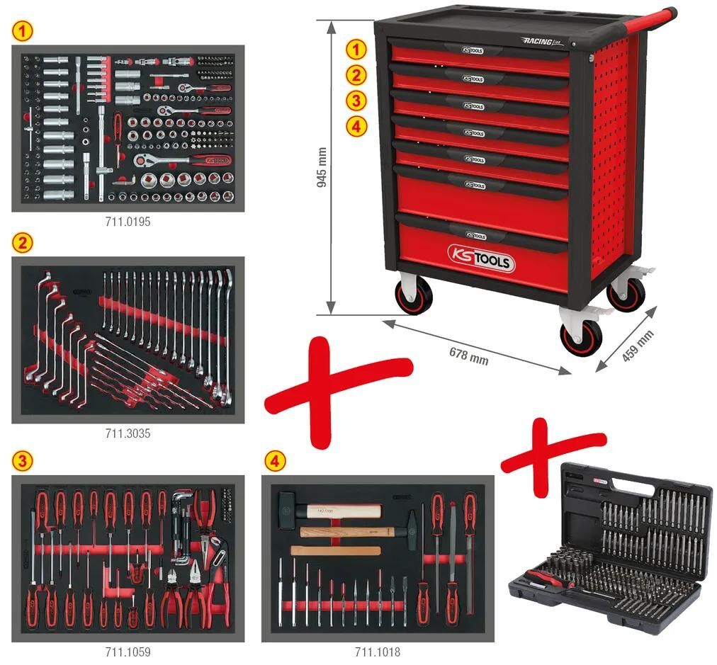 Strumenti KS Strumenti Trolleys Racingline Strumenti KS 515 PC.