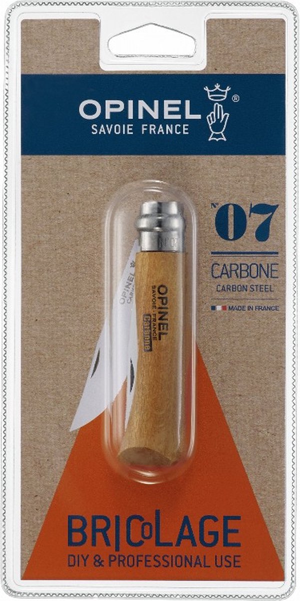 Coltello tascabile Opinel n.7 - acciaio al carbonio - legno
