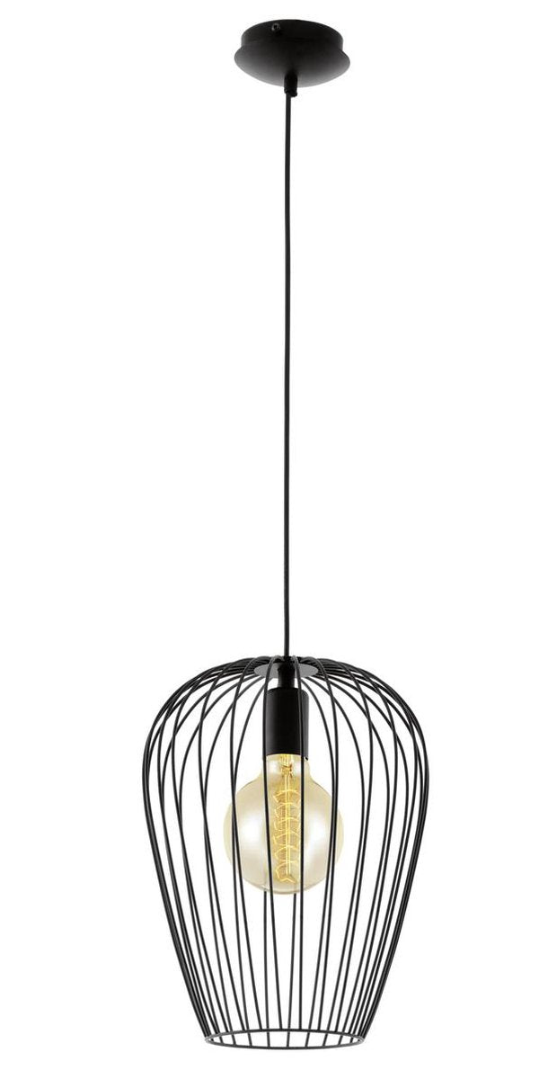 Eglo newtown hanglamp - e27 - ø 27,5 cm - zwart