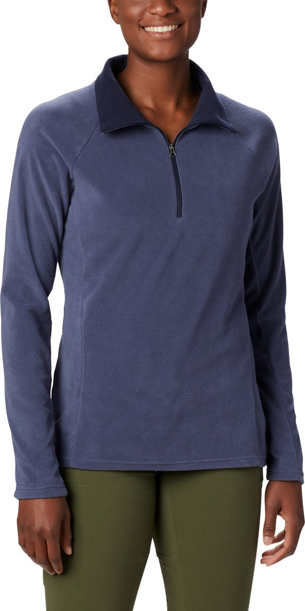 Columbia glacial™ iv 1 2 zip suéter polar mujer - suéter para exteriores - suéter polar - talla m - azul