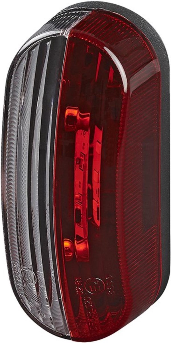 Proplus breedtelicht led - rood wit - flexibele flap - 98 x 42 mm - links