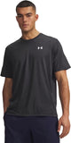 Under Armor UA Tech Vent SS-BLK Men's Sports Shirt - Ultimate Black - White