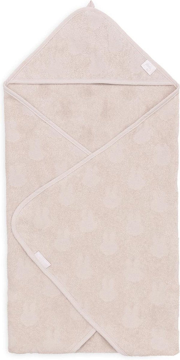 Jollein x Miffy - capa de baño rizo 75x75cm - toalla bebé con capa de baño, chal, poncho de baño miffy jacquard - turrón